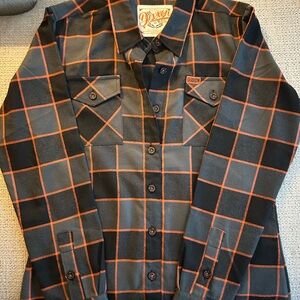 DIXXON Black and Orange Flannel shirt